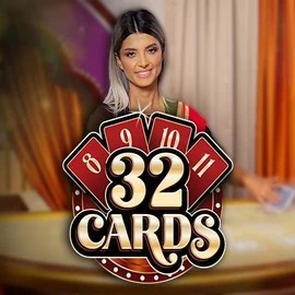 32 Cards online game logo by Ezugi on spinmamacasino-spain.com