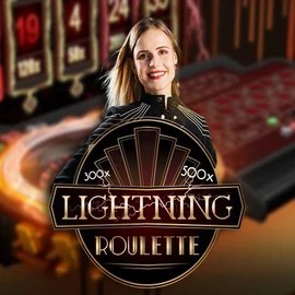 Lightning Roulette game by Evolution – logo hosted on Spinmama Casino