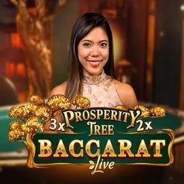 Prosperity Tree Baccarat casino game by Evolution – featured logo at Spinmama Casino